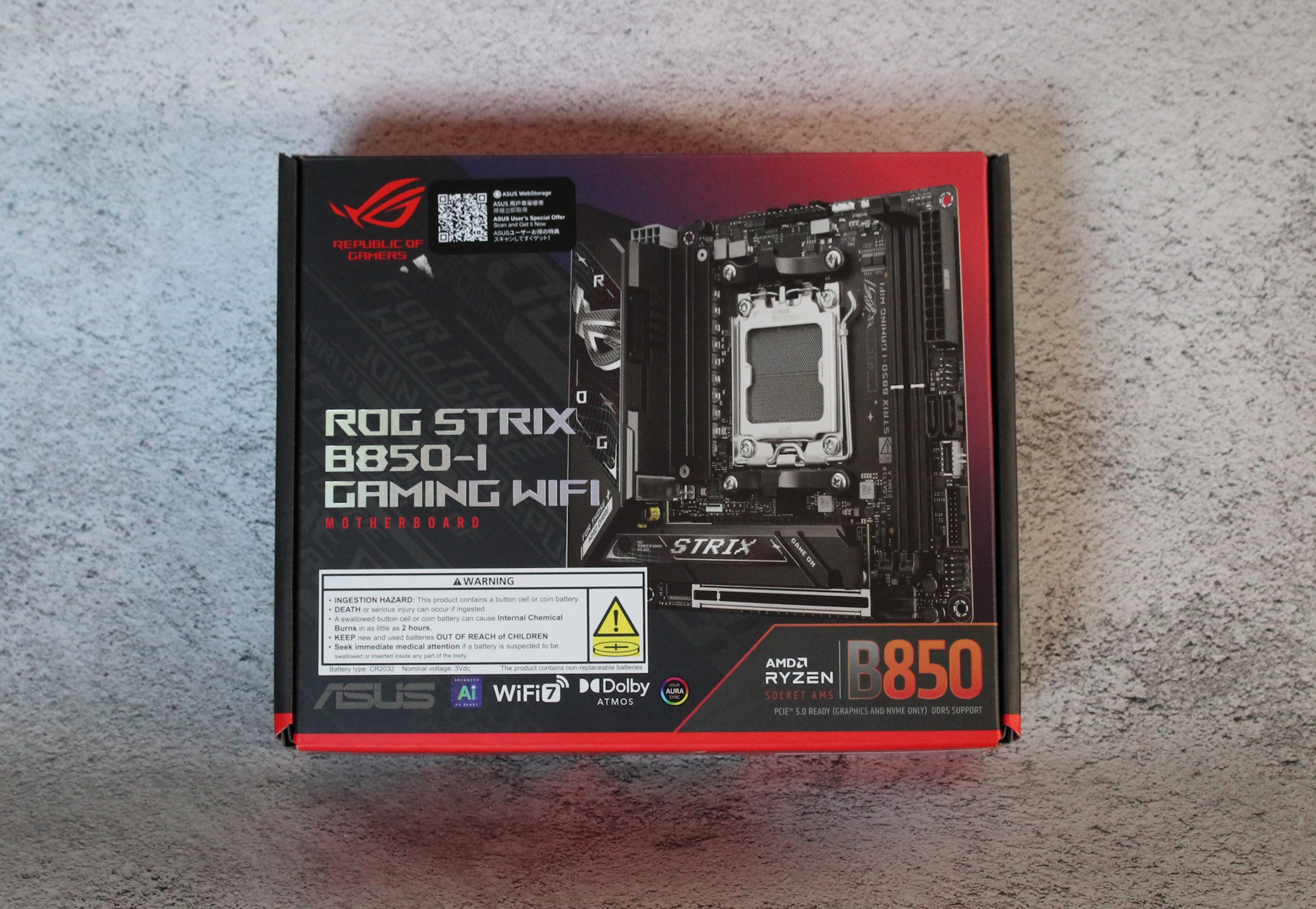 Asus ROG Strix B850-I Gaming WiFi Motherboard